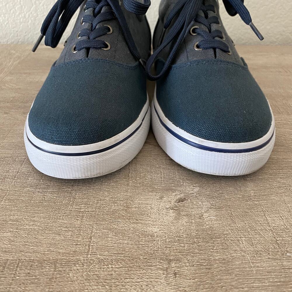 Lugz Mens Vet MM MVETMMC-411 Blue Canvas Low Top Lace Up Sneaker Shoes 10.5 - Picture 2 of 9